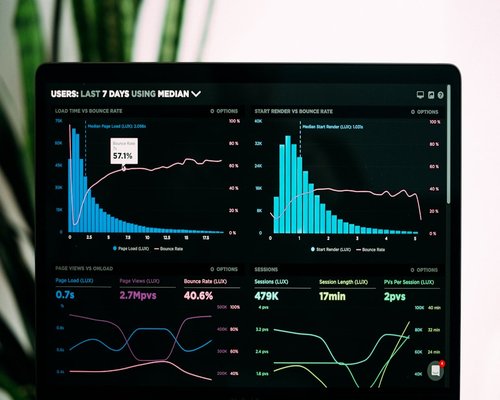 Digital asset market data dashboard showing structural analytics and graphs